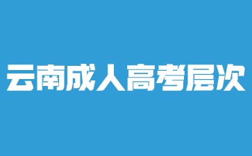 2024年云南成人高考報(bào)名層次有哪些？